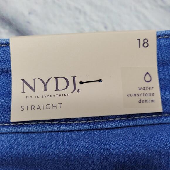 NWT NYDJ Marilyn Edgewater Straight Ankle Jeans size 18 - Picture 12 of 15